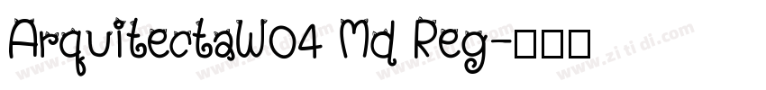 ArquitectaW04 Md Reg字体转换